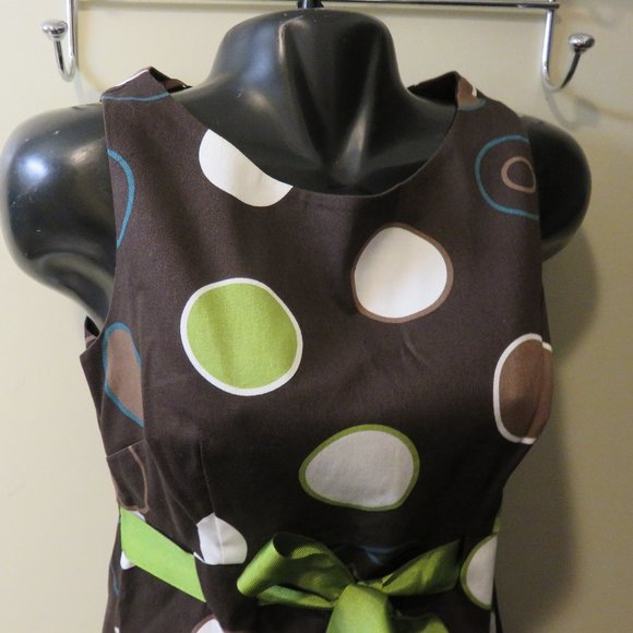 JESSICA HOWARD CIRCLE PRINT DRESS ** SIZE 8** - Picture 4 of 7